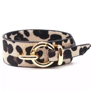 🎉HOST PICK | NWT Belted Loop Leopard Bracelet
